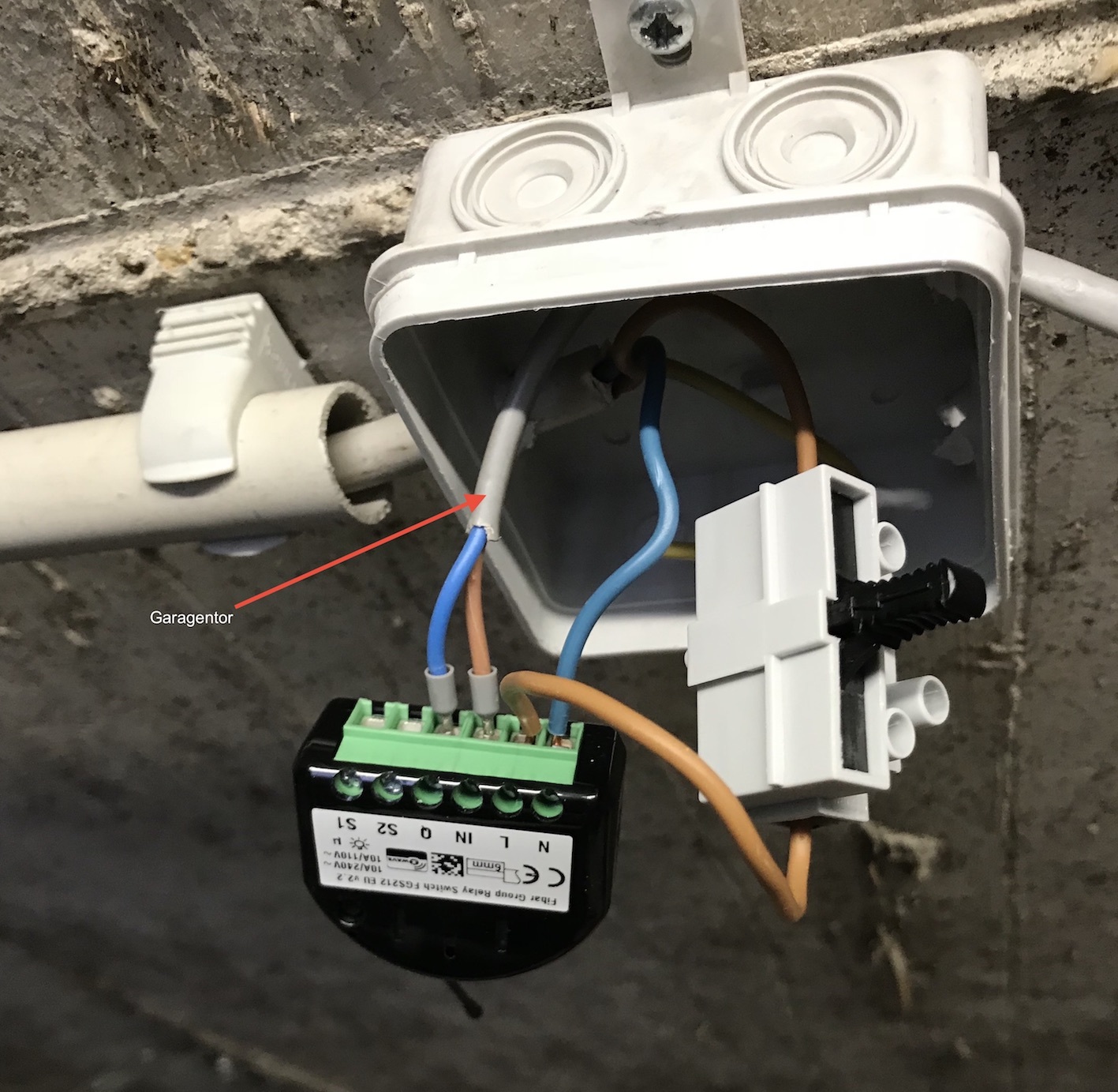 Garagentorsteuerung mit Fibaro Single Switch funktioniert nicht